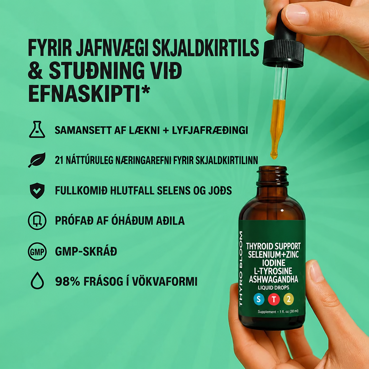 Vitanorex – Dropar til stuðnings við skjaldkirtilinn