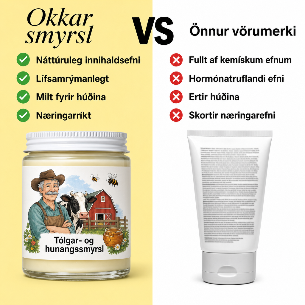 Tólgar- og hunangssmyrsl – við exemi og psoriasis